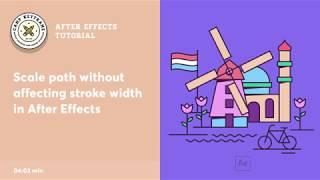 After Effects Tutorial - Scale Path and Maintain Stroke Width