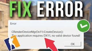 How To Fix CS2 This Application Requires DX11 (Counter Strike 2)