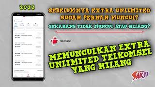 memunculkan paket internet extra unlimited telkomsel yang hilang