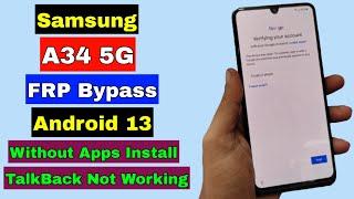 Samsung A34 FRP Bypass Android 13 | Samsung A34 FRP Unlock/Bypass Google Account | Lock New Method
