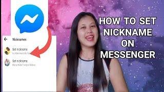 How to set/remove nicknames for Chats on Facebook Messenger / Tutorial / Maria Nilda Mativo
