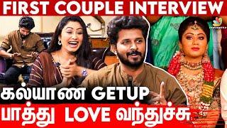 என்ன கல்யாணம் பண்ணிக்கிறயான்னு தான் 1st கேட்டாரு : Vishnukanth & Samyutha 1st Couple Interview