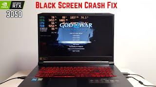 God of War Ragnarok - Black Screen Crash Fix - RTX 3050 - Laptop (Solved)