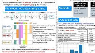 Multitask group Lasso for Genome-Wide Association... - Asma Nouira - MLCSB - Poster - ISMB/ECCB 2021