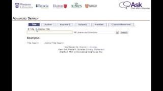 Education Library - Finding Journal Titles and Articles Using the Library Catalogue