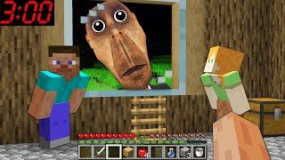 We Found Obunga in the Window at 3:00 AM and minions in minecraft Scooby Craft