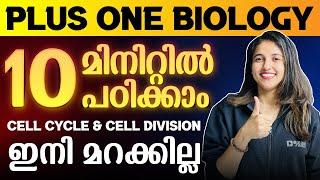 Plus One Biology | Cell Cycle and Cell Division | Full Chapter in 10 Minutes | Exam Winner