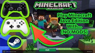 Minecraft Java Edition With a CONTROLLER (NO MODS)