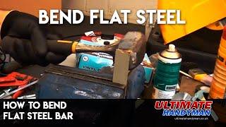 How to bend flat steel bar
