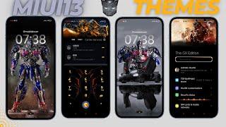 TRANSFORMERS MIUI 13 THEME,NEW DARK MIUI THEME,BEST THEME FOR POCO MI REDMI 2023,PREMIUM MIUi THEMES