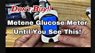 Don't buy the Metene Glucose Meter until you watch this video! TD-4116