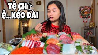 Ngon hết nấc mâm Sashimi tươi sống chấm wasabi cay nồng #1070