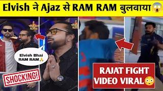 Elvish Yadav Podcast Ajaz Khan "RAM RAM"बुलाया  Rajat Dalal ECL FIGHT video Viral|controversy News