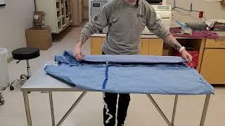 How to fold Surgical Gowns.