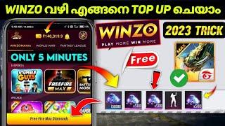 WINZO BUG വന്നു പെട്ടന്ന് CLAIM ചെയ്യു| HOW TO TOP UP DIAMONDS USING WINZO GOLD | FREE REDEEM CODE