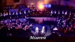 Andrea Bocelli & Zucchero Fornaciari - Miserere (Live) (English lyrics translation)