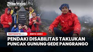 Pendaki Disabilitas Asal Depok Berhasil Taklukan Puncak Gunung Gede Pangrango Jawa Barat