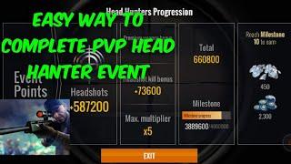 How complete PvP arena head hanter shoot event quickly sniper3D headhunter event guidance