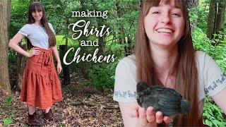 Make it Better: Designing 3 simple linen skirts for my body type (+ a very long chicken update )