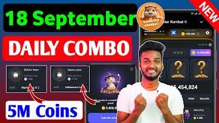 18 September Daily Combo | Hamster Kombat Daily Combo Today | 18 September Daily Combo