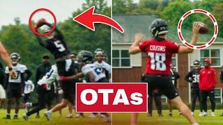 The Atlanta Falcons Looked DIFFERENT In OTAs… (Kirk Cousins vs Michael Penix) Day 1 OTA’s Highlights