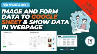 Create a Dynamic Form with Google Apps Script & Google Sheets | Save Data & Images Automatically