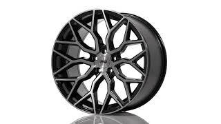 NICHE ROAD WHEELS MAZZANTI WHEEL - 20x10.5 - GLOSS BLACK BRUSHED FACE