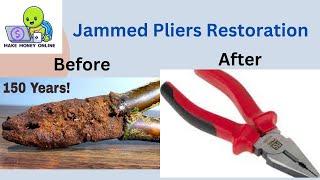 Impossible Restoration Video | Rusty and Fully Jammed Pliers Restoration