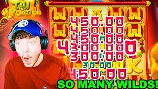 I hit an INSANE WILD SCREEN doing $500 SPINS on TAI THE TOAD!