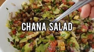 Black Chickpea Salad, Kala Chana salad ,Salad , weightloss recipes, healthy recipes,high protein