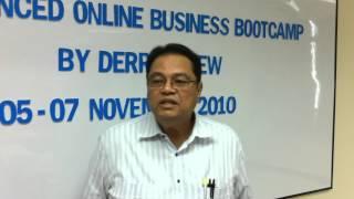 Victor - Derric Chew's Online Business Workshop Testimonial