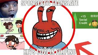 Translate keys cow in Filipino meme