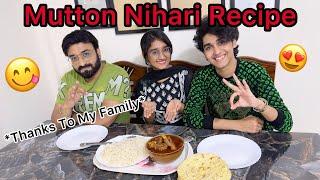 Saamiya Ne Banaya Mutton Nihari#tannoshahid #easyrecipe #zidaanshahidaly #saamiyashahidaly #family