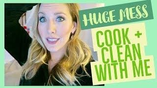 COOK + CLEAN WITH ME | MESSY HOUSE TOUR |  brianna k