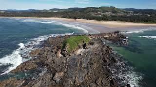 Flat Top Island Woolgoolga NSW #djiair2s