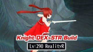 DEX STR Knight Build Level 290 (OHS + Shield + GSW) - Toram Online