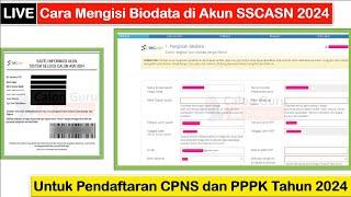 LIVE Cara Mengisi Biodata Akun SSCASN 2024 Link Pendaftaran CPNS 2024 & Link Pendaftaran PPPK 2024