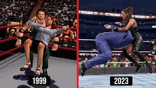 Stephanie McMahon Evolution in WWE Games!