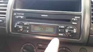 Как ввести код штатной магнитолы blaupunkt в Nissan Note 2008