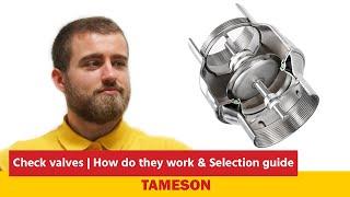 Check valves | How do they work & Selection guide | Tameson