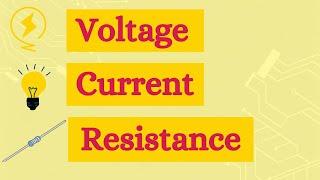 Voltage Current and Resistance Explained | 3D Animation