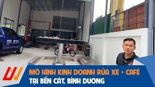 Hoàn thiện lắp đặt Trung tâm chăm sóc xe kết hợp kinh doanh cafe tại Bến Cát, Bình Dương