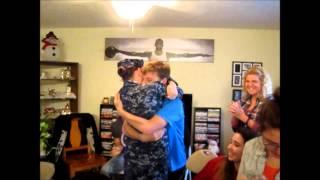 U.S Navy Sailor Homecoming - Sister surprises Brother