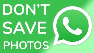 How to stop saving WhatsApp media to your phone's gallery?