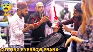 Cutting Eyebrow Prank On Girls! - SALOON PRANK || MOUZ PRANK