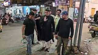 Late night inspection of Bibi Ka Alam route by Amjed Ullah Khan (Spokesman) MBT :