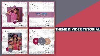 Theme Divider Tutorial for fanpages | Ardhita's Creation