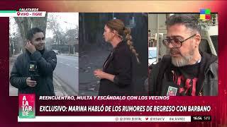  MARINA CALABRÓ y ROLANDO BARBANO: reencuentro, multa y escándalo con los vecinos