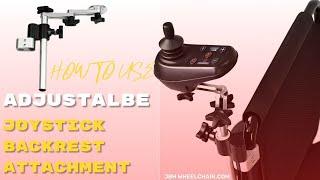 JBH Wheelchair Accessory | ADJUSTABLE JOYSTICK BACKREST ATTACHMENT