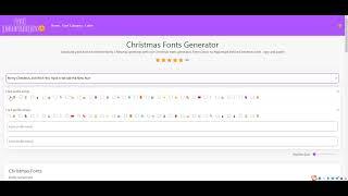 How to Make Stylish Christmas Message with Font Generator Pro